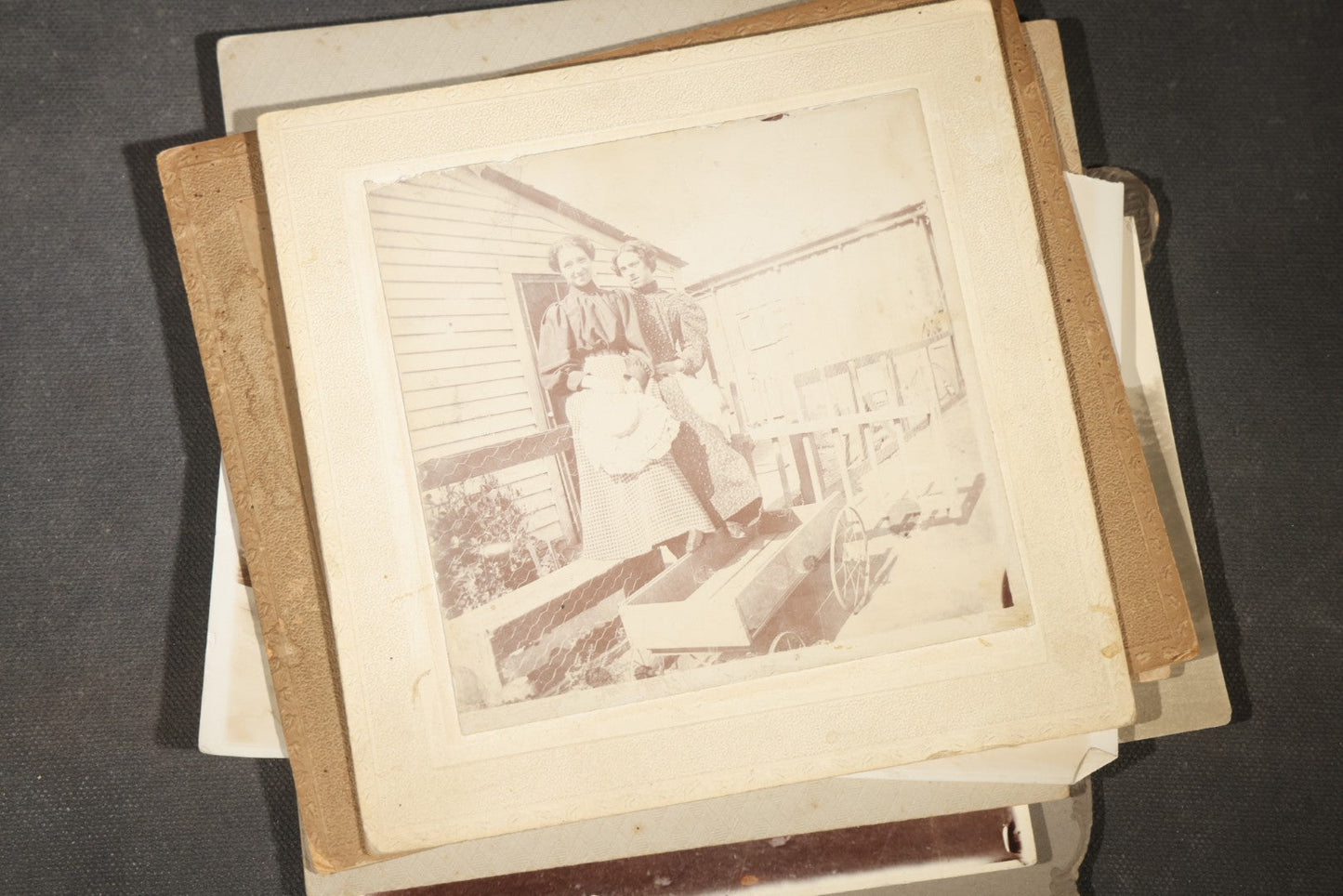 Grouping of 30+ Antique Board-Mounted, Cabinet Card, and Unmounted Photographs including Victorian and Edwardian Portraits, Landscapes, and Group Scenes