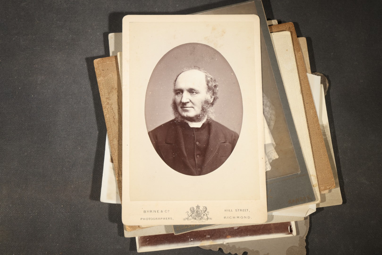 Grouping of 30+ Antique Board-Mounted, Cabinet Card, and Unmounted Photographs including Victorian and Edwardian Portraits, Landscapes, and Group Scenes