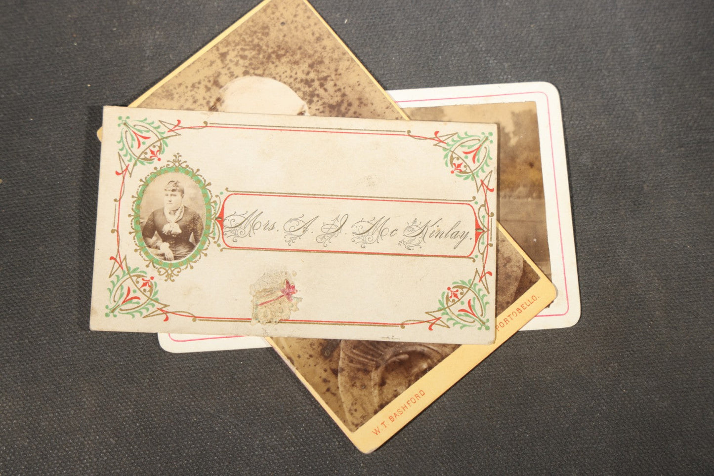 Grouping of 75+ Antique Carte De Visite C.D.V. Photographs and Ephemera, Primarily Scottish and British Studios including W.T. Bashford of Portobello, G.F. Roger of Broughty Ferry, and Morgan & Laing of Greenwich