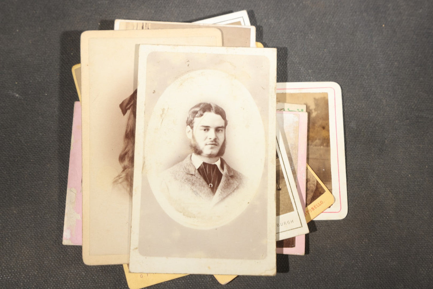 Grouping of 75+ Antique Carte De Visite C.D.V. Photographs and Ephemera, Primarily Scottish and British Studios including W.T. Bashford of Portobello, G.F. Roger of Broughty Ferry, and Morgan & Laing of Greenwich