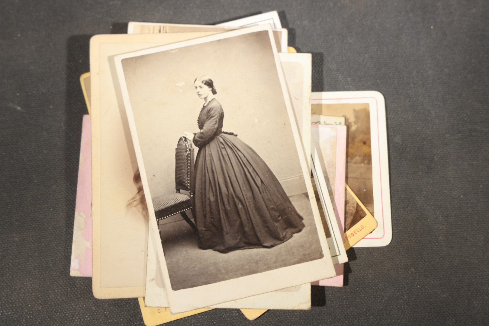 Grouping of 75+ Antique Carte De Visite C.D.V. Photographs and Ephemera, Primarily Scottish and British Studios including W.T. Bashford of Portobello, G.F. Roger of Broughty Ferry, and Morgan & Laing of Greenwich