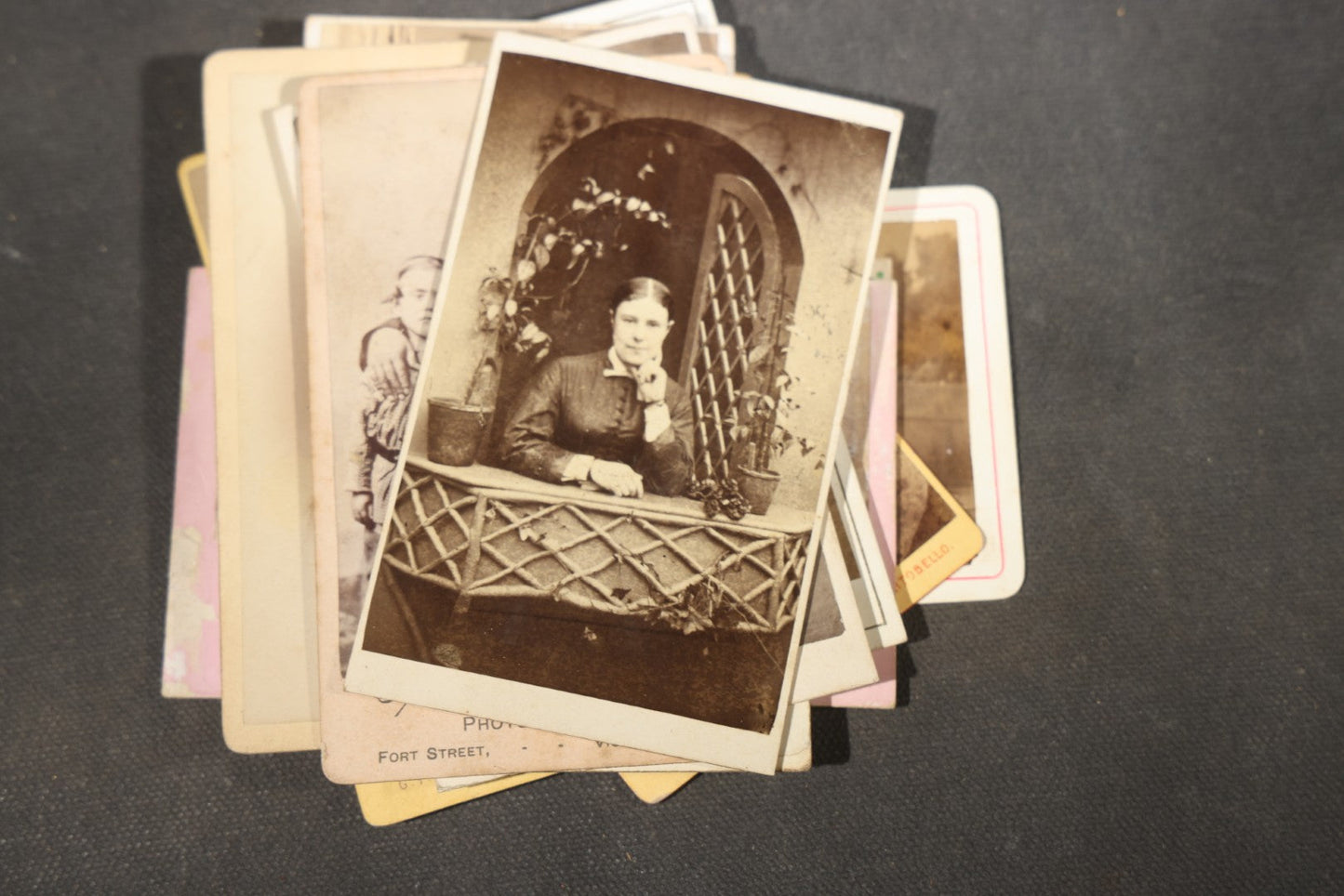 Grouping of 75+ Antique Carte De Visite C.D.V. Photographs and Ephemera, Primarily Scottish and British Studios including W.T. Bashford of Portobello, G.F. Roger of Broughty Ferry, and Morgan & Laing of Greenwich