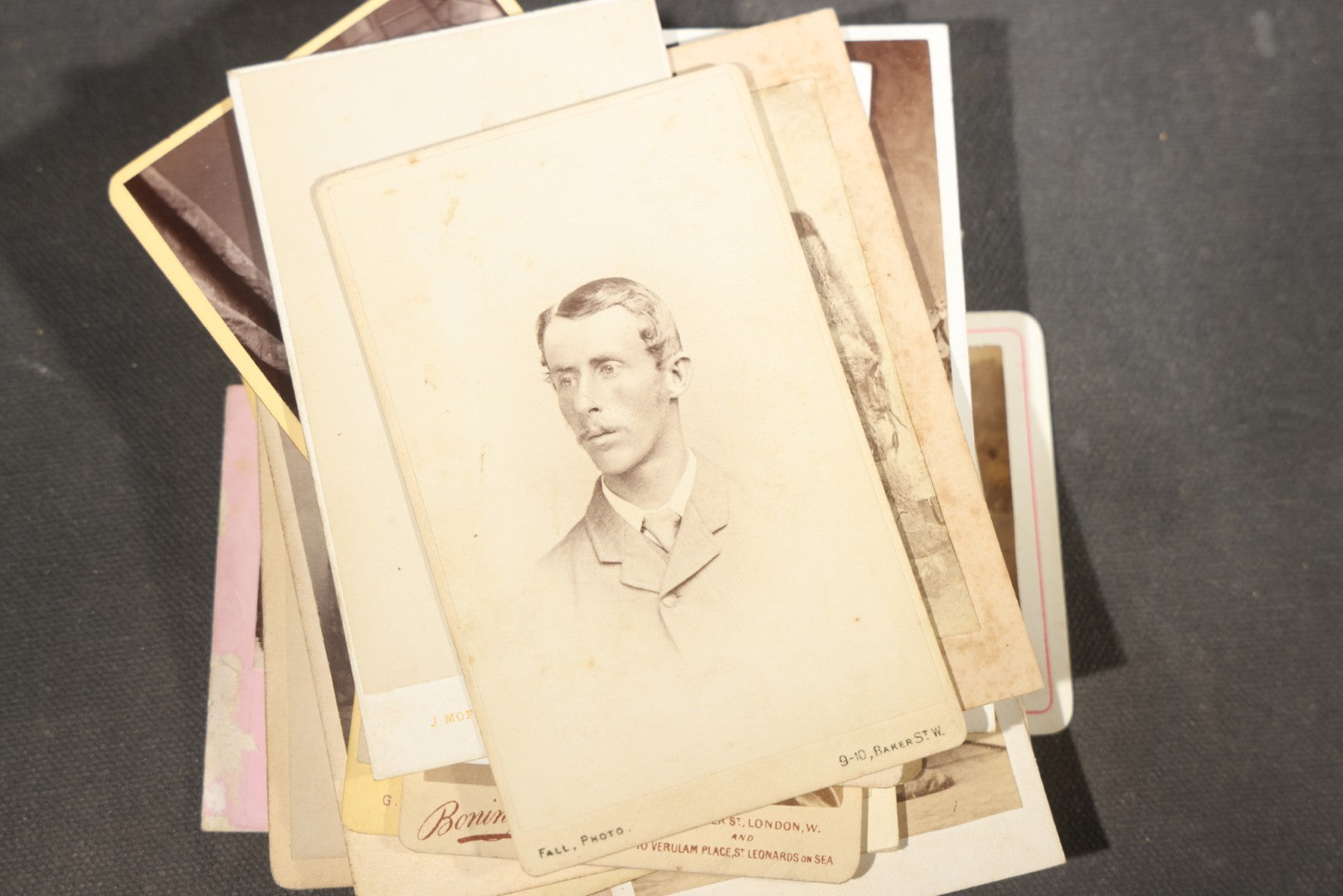 Grouping of 75+ Antique Carte De Visite C.D.V. Photographs and Ephemera, Primarily Scottish and British Studios including W.T. Bashford of Portobello, G.F. Roger of Broughty Ferry, and Morgan & Laing of Greenwich