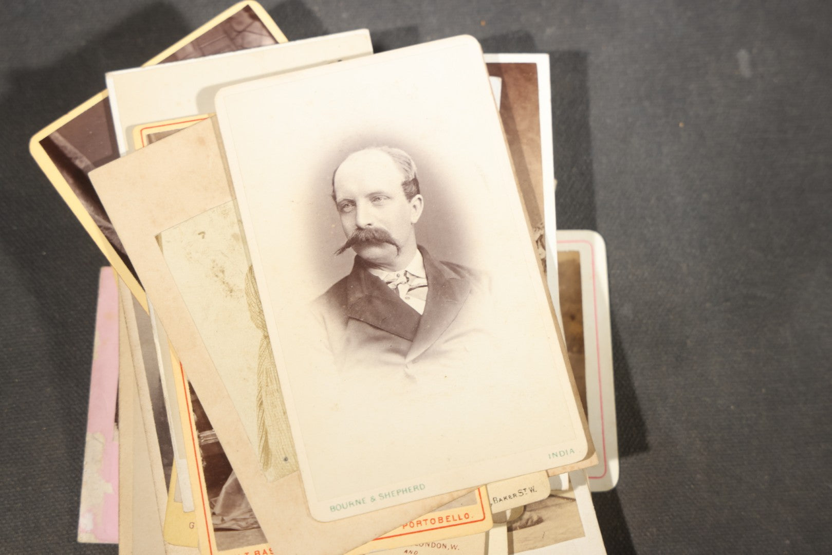 Grouping of 75+ Antique Carte De Visite C.D.V. Photographs and Ephemera, Primarily Scottish and British Studios including W.T. Bashford of Portobello, G.F. Roger of Broughty Ferry, and Morgan & Laing of Greenwich