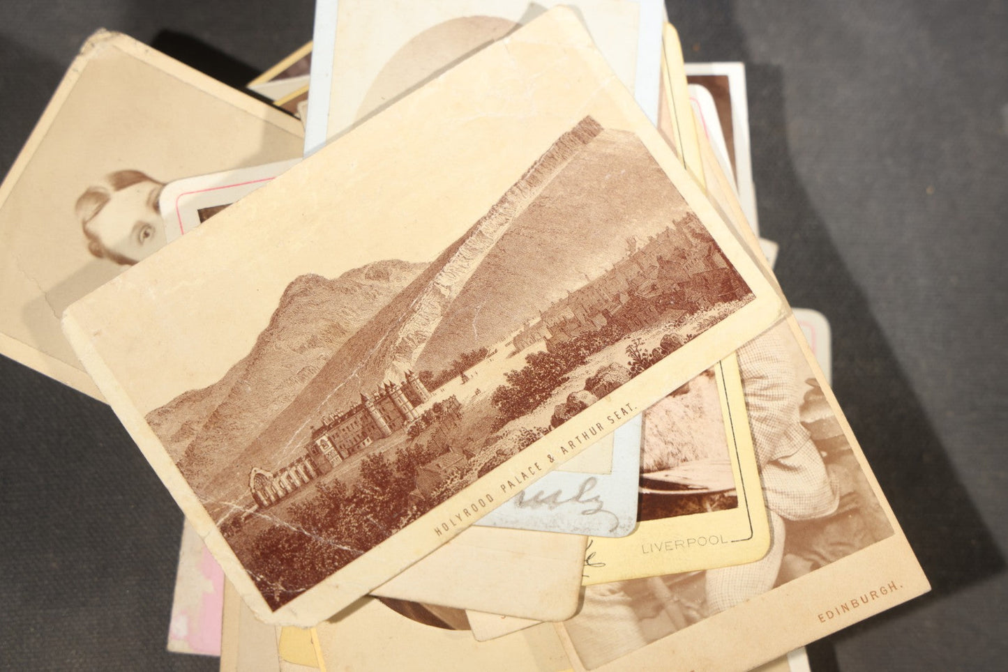Grouping of 75+ Antique Carte De Visite C.D.V. Photographs and Ephemera, Primarily Scottish and British Studios including W.T. Bashford of Portobello, G.F. Roger of Broughty Ferry, and Morgan & Laing of Greenwich