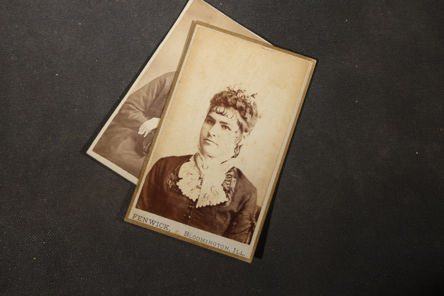 Grouping of 40+ Antique Photographs Including Carte De Visite C.D.V. Portraits, Tintype Photographs, and Board-Mounted Photographs, including young children, women with curled bangs, and more