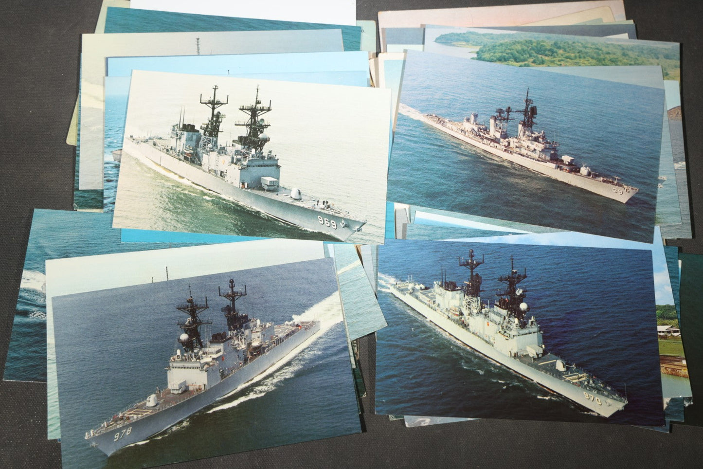 Grouping of 80 Vintage U.S. Navy Ship Postcards including Torpedo Boats, Destroyers, Patrol Craft, and Guided Missile Cruisers