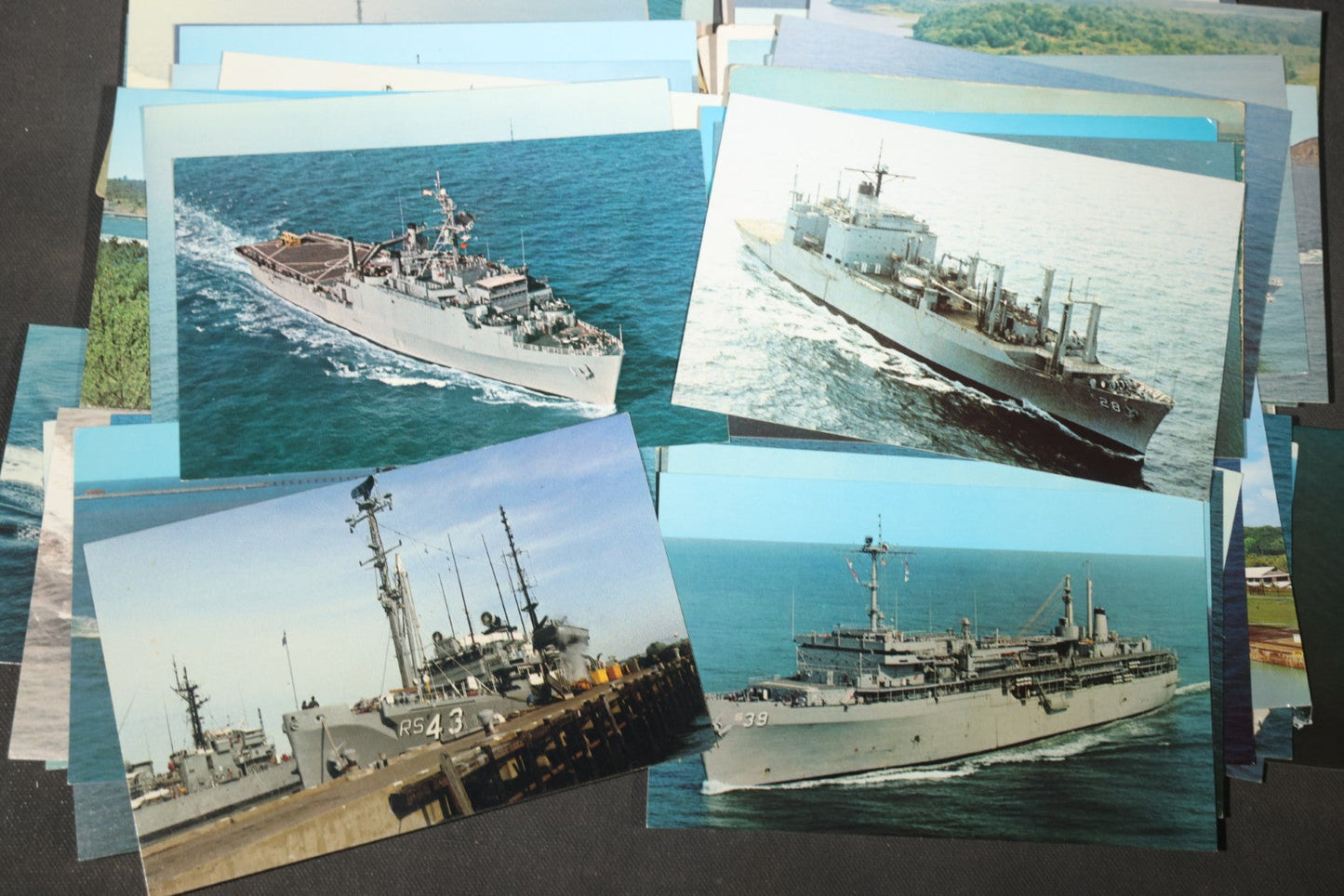 Grouping of 80 Vintage U.S. Navy Ship Postcards including Torpedo Boats, Destroyers, Patrol Craft, and Guided Missile Cruisers