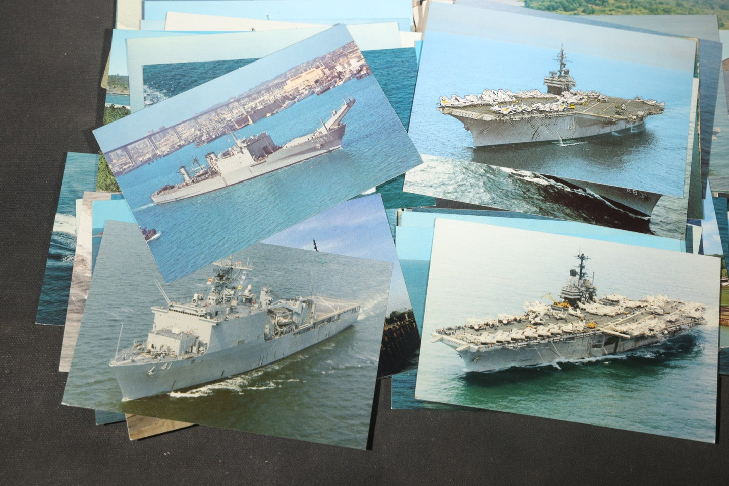 Grouping of 80 Vintage U.S. Navy Ship Postcards including Torpedo Boats, Destroyers, Patrol Craft, and Guided Missile Cruisers