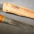 Lot 198 - Vintage WWII-Era Finnish Puukko Knife with Stacked Birch Bark Handle and Pressed Paper Sheath, Manufactured by Jarvenpaa, 9" L