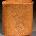 Lot 208 - Antique Leather Cigarette Case, Hella Temple A.A.O.N.M.S. Shriners, Dallas, Texas, May 14, 1913, 3" H
