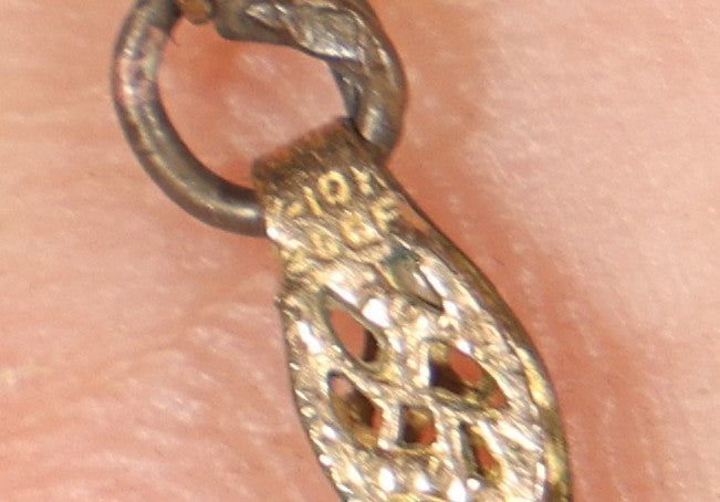 Vintage Gold-Filled Locket Necklace on Chain with Photograph of a Young Woman and Lock of Blonde Hair