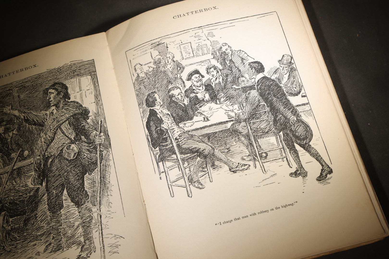 Pair of Antique and Vintage "Chatterbox" Illustrated Annual Books for 1919 and 1927, Founded by J. Erskine Clarke, Published by The Page Company / L.C. Page & Company, Boston, Massachusetts