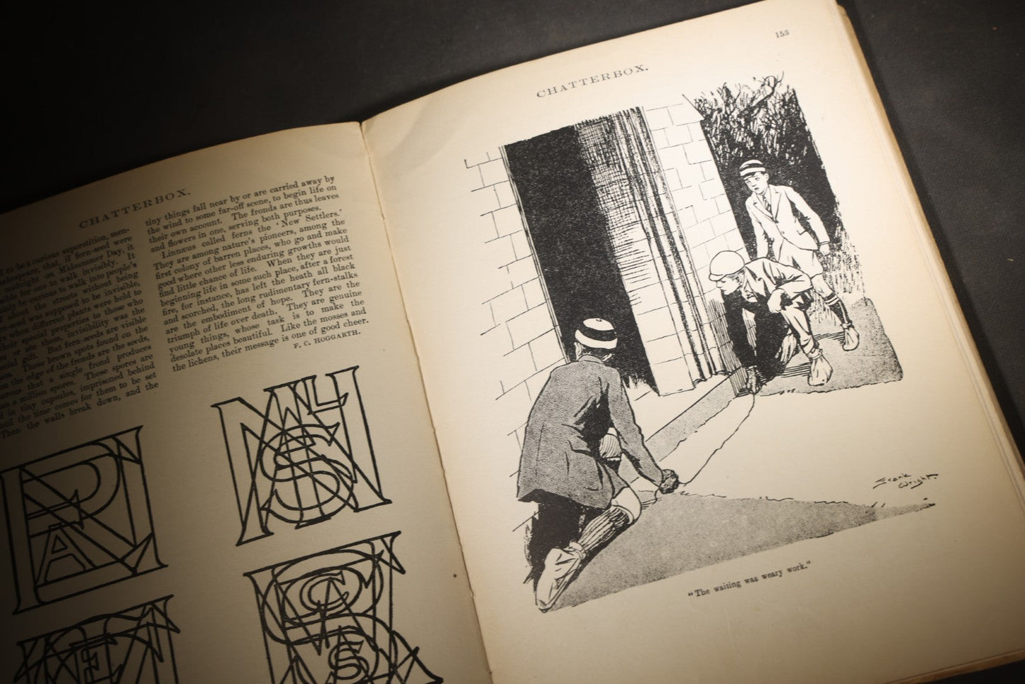 Pair of Antique and Vintage "Chatterbox" Illustrated Annual Books for 1919 and 1927, Founded by J. Erskine Clarke, Published by The Page Company / L.C. Page & Company, Boston, Massachusetts