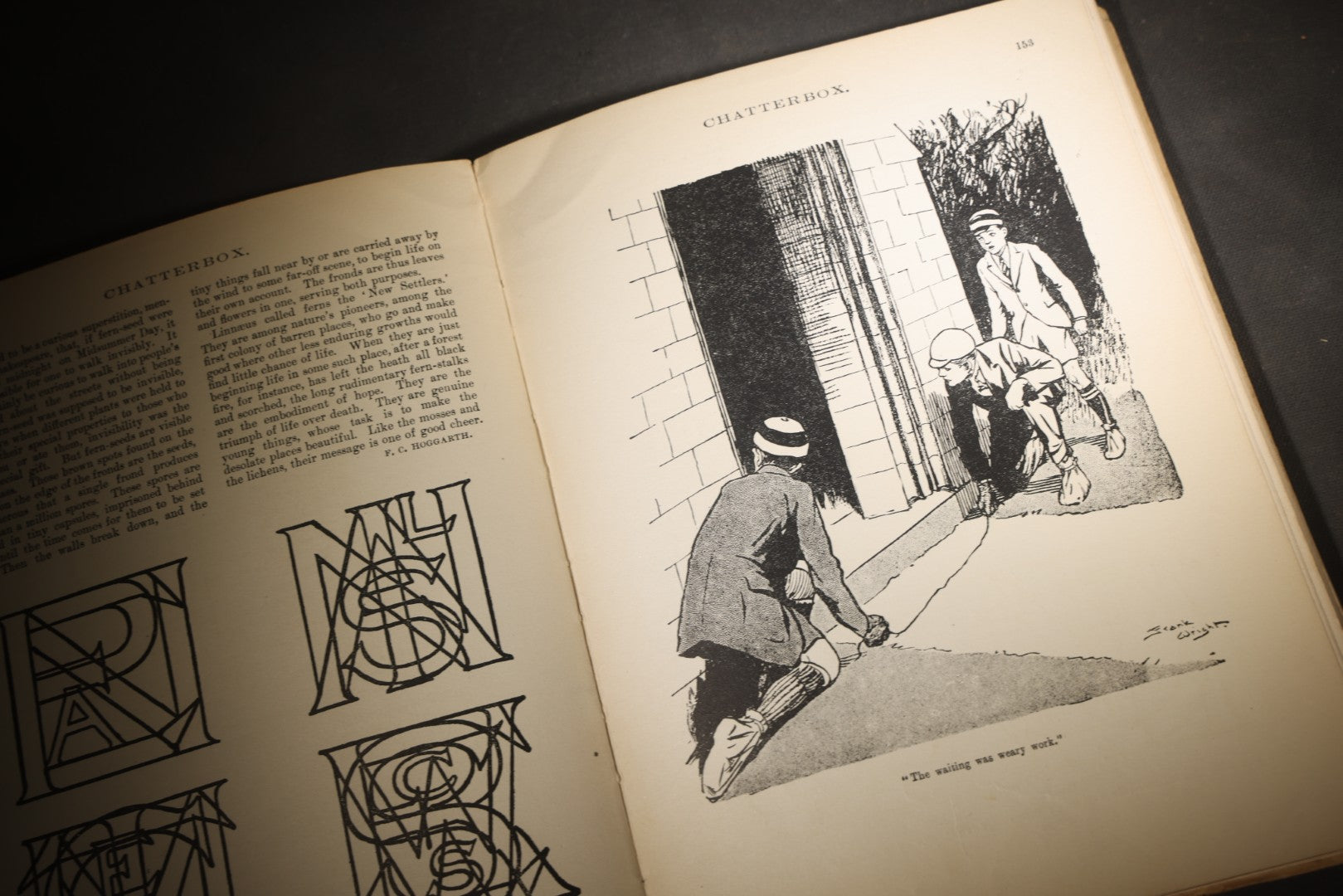 Pair of Antique and Vintage "Chatterbox" Illustrated Annual Books for 1919 and 1927, Founded by J. Erskine Clarke, Published by The Page Company / L.C. Page & Company, Boston, Massachusetts