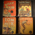 Lot 225 - Grouping of Four Antique Big Little Books Including "Billy the Kid," "Tailspin Tommy," "Tom Mix," And "The Arizona Kid," Published by Whitman Publishing Co., Racine, Wisconsin