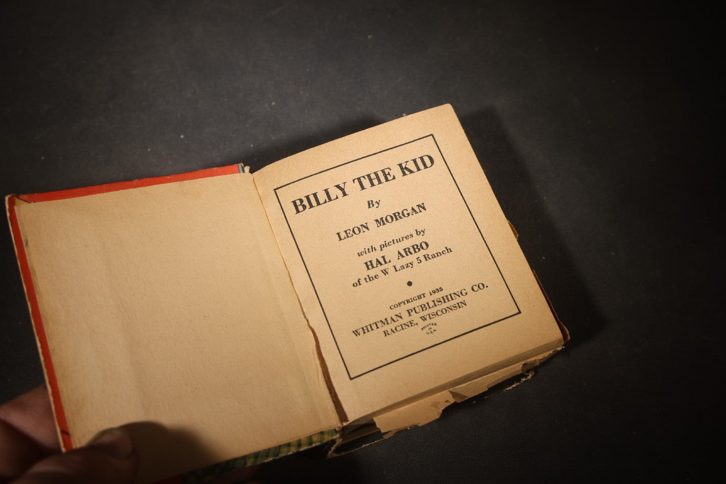 Grouping of Four Antique Big Little Books Including "Billy the Kid," "Tailspin Tommy," "Tom Mix," And "The Arizona Kid," Published by Whitman Publishing Co., Racine, Wisconsin