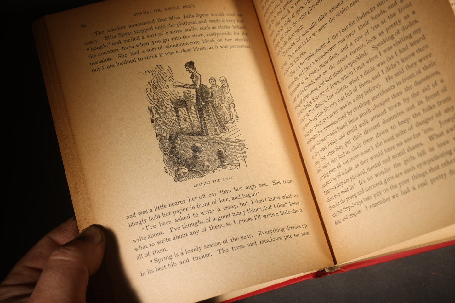 "Shams; or, Uncle Ben's Experience with Hypocrites" Antique Book by John S. Draper, Published by John E. Potter & Co., Ltd., Chicago, Illinois, 1887
