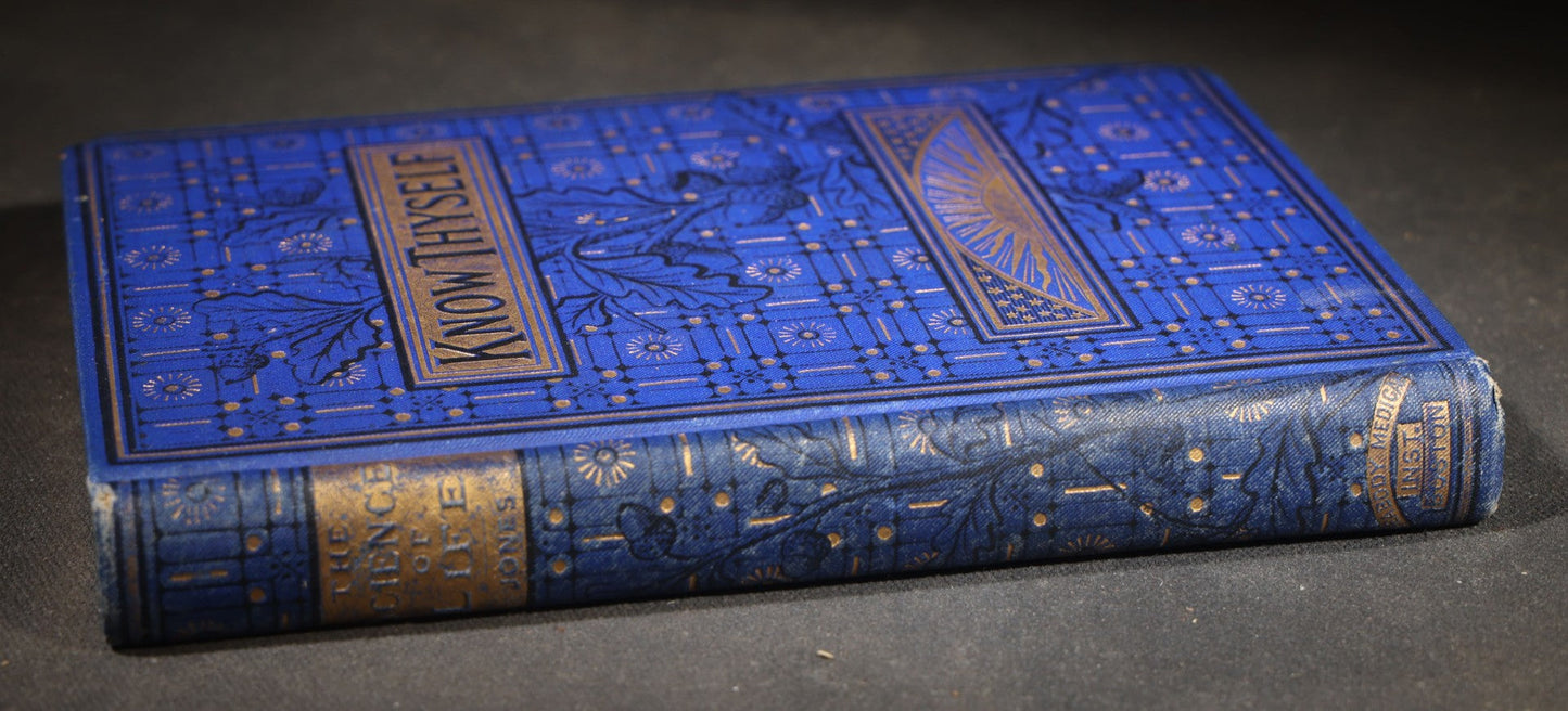"The Science of Life; or, Self-Preservation" Antique Medical Book by George Howard Jones, M.D., with Fold-Out National Medical Association Resolution, Published by the Peabody Medical Institute, Boston, Massachusetts, 1881