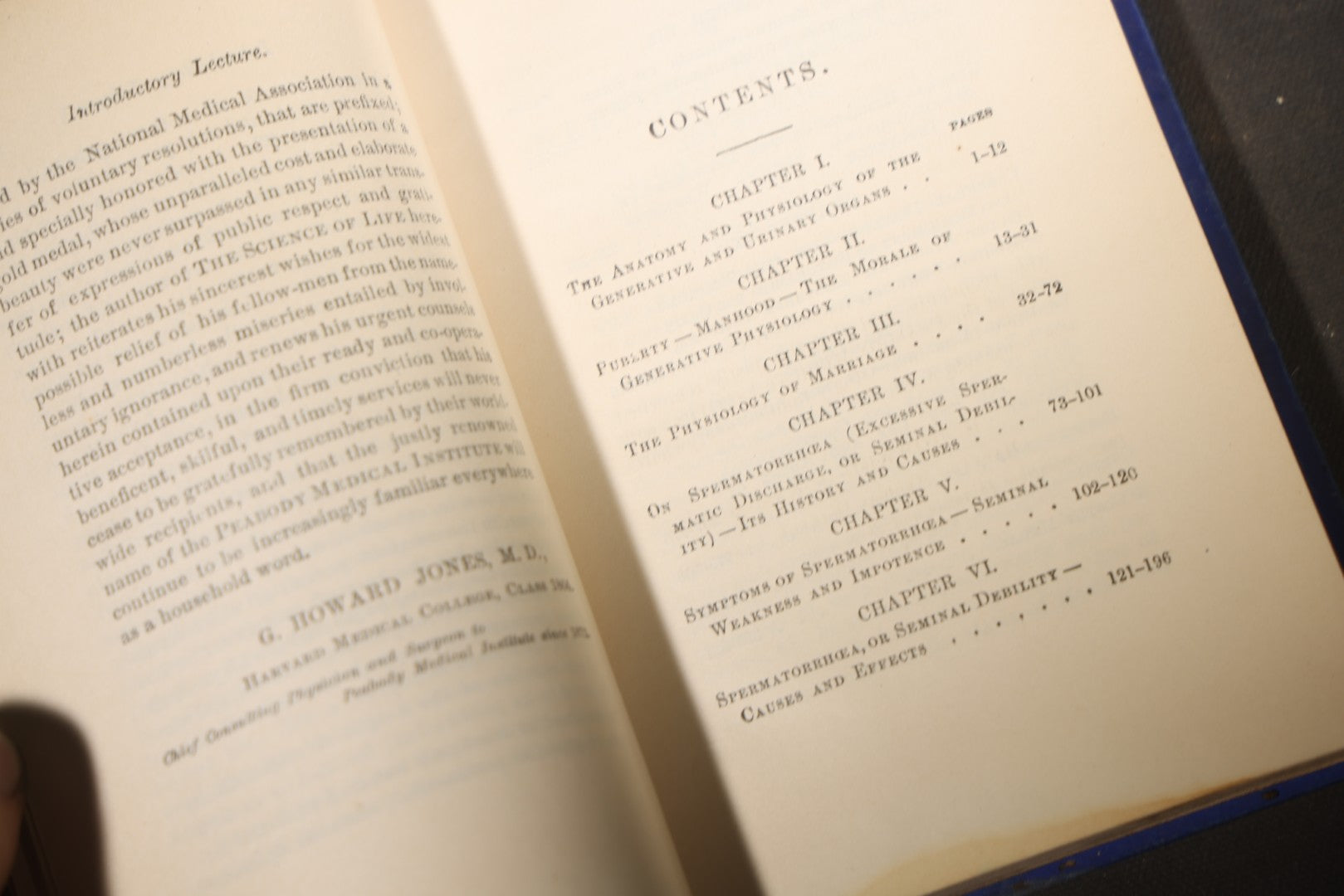 "The Science of Life; or, Self-Preservation" Antique Medical Book by George Howard Jones, M.D., with Fold-Out National Medical Association Resolution, Published by the Peabody Medical Institute, Boston, Massachusetts, 1881