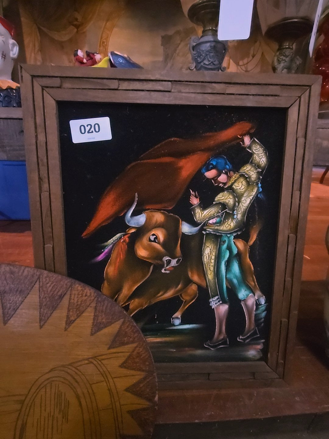 Mexican velvet painting of matador