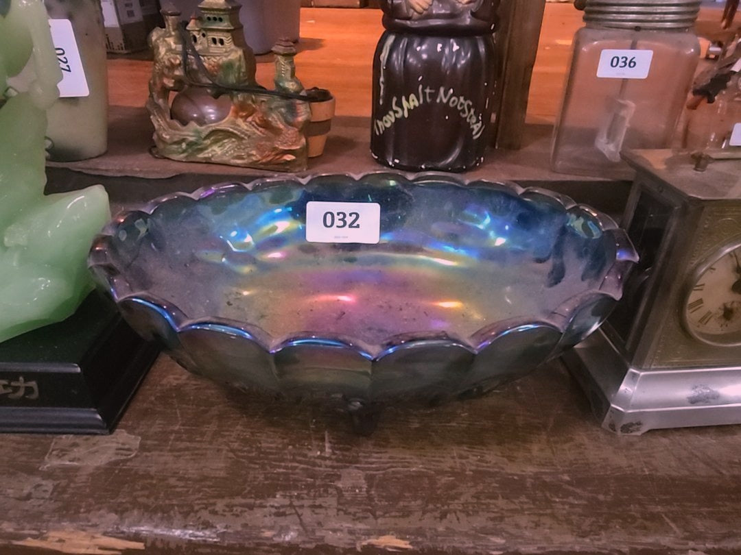 carnival glass dish