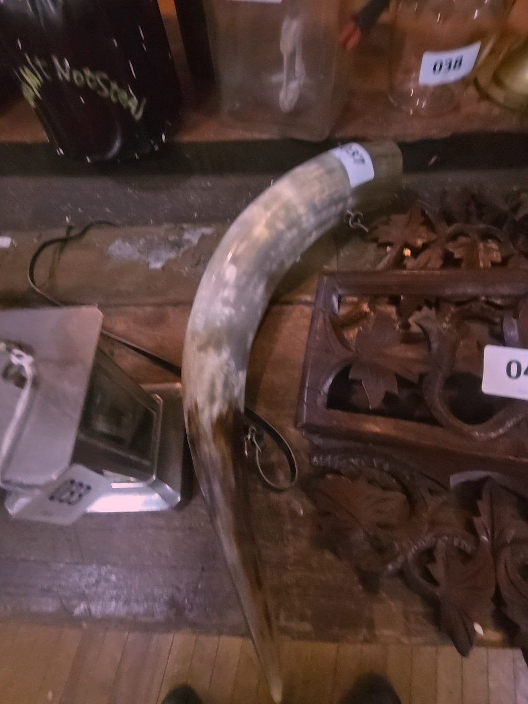 horn with strap