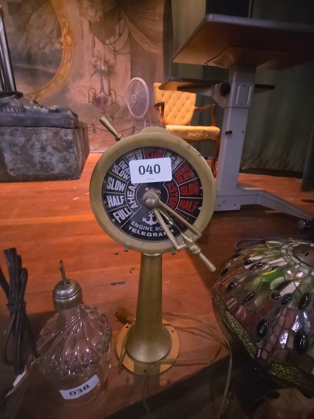 modern brass ship engine room lamp
