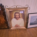 Lot 052 - Jesus Print in Brass Frame
