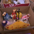 Lot 060 - Box Lot of Fabric Dolls and Fan