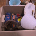Lot 061 - Box Lot with Advertising Thermometer Mazda Bulbs and More