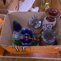 Lot 065 - Box Lot with Miscellaneous Colored Glass