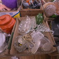 Lot 076 - Box Lot of Clear Glass
