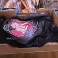 Lot 082 - Box Lot with Betty Boop Leather Jacket and Robe