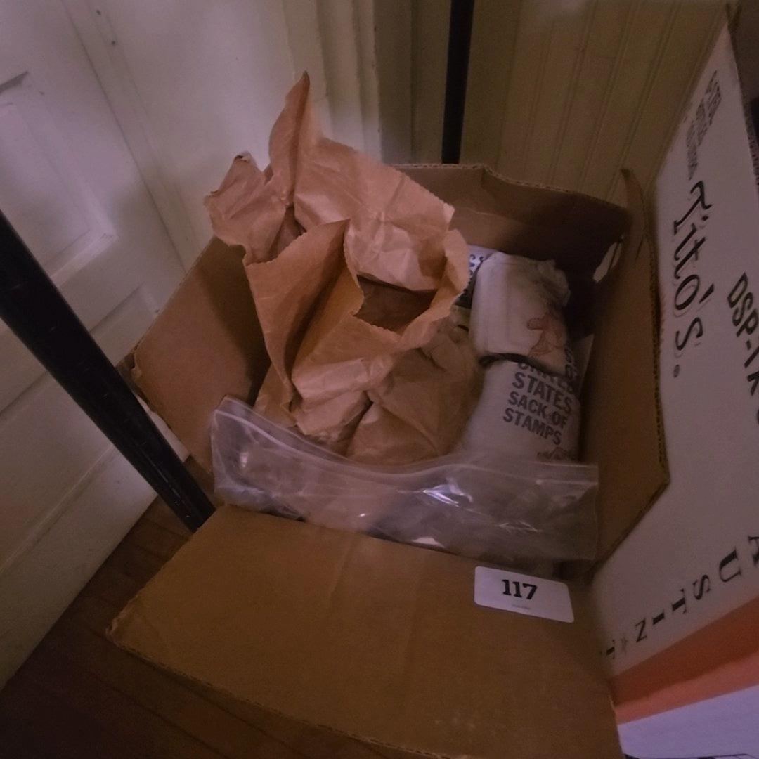 box lot of stamps