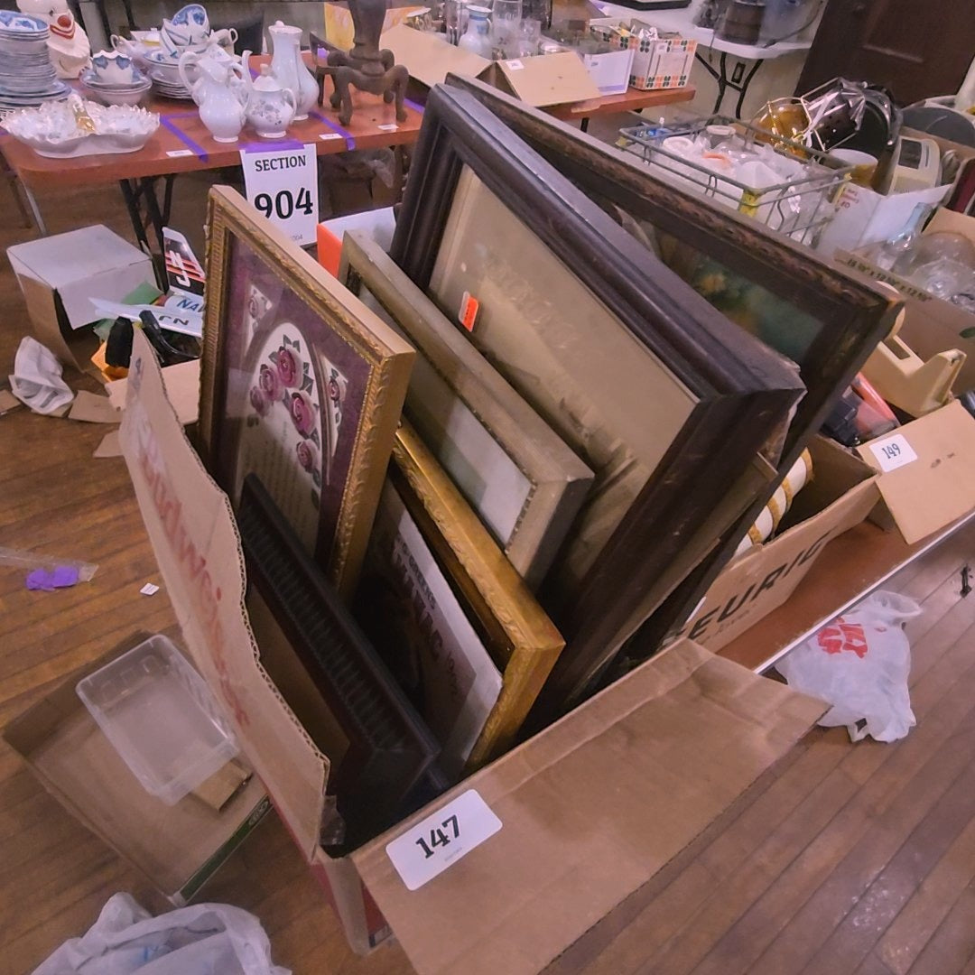 box lot of prints