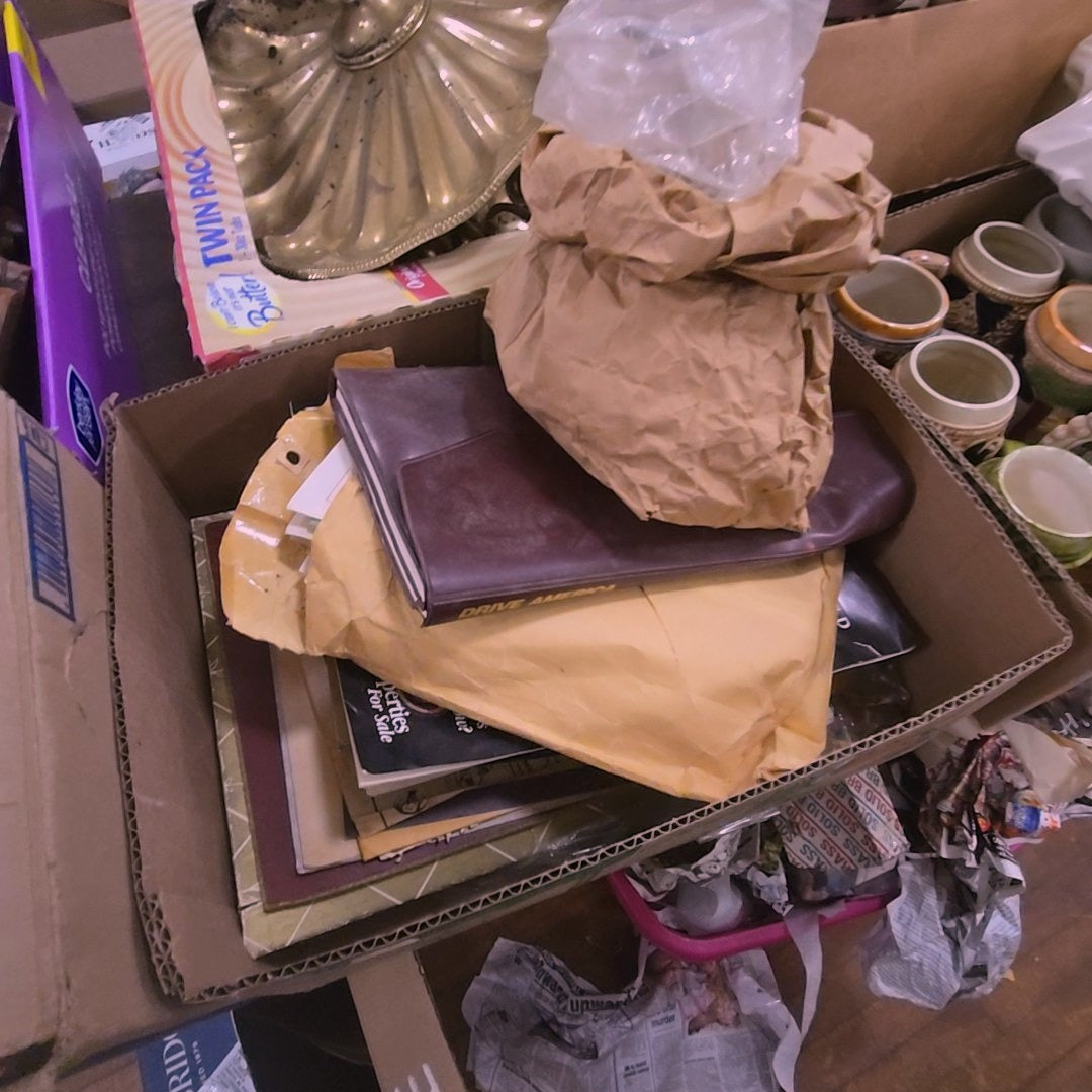 box lot of ephemera
