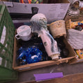 Lot 172 - Fox Lot with Colored Glass Including Avon Bottles