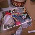 Lot 182 - Tin with Contents Including Smalls