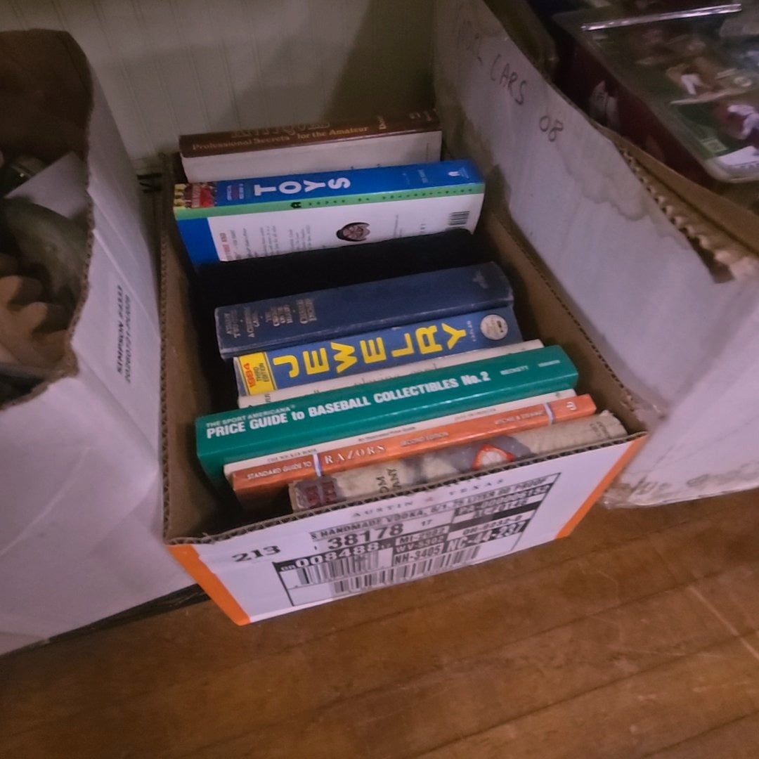 box lot with books