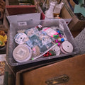 Lot 223 - Box Lot with Crafting Supplies