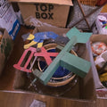 Lot 228 - Box Lot with Mixing Bowls and Whirly Gig
