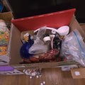 Lot 247 - Box Lot with Glassware, Ceramics, Including Dragon and Blue Hen on Nest