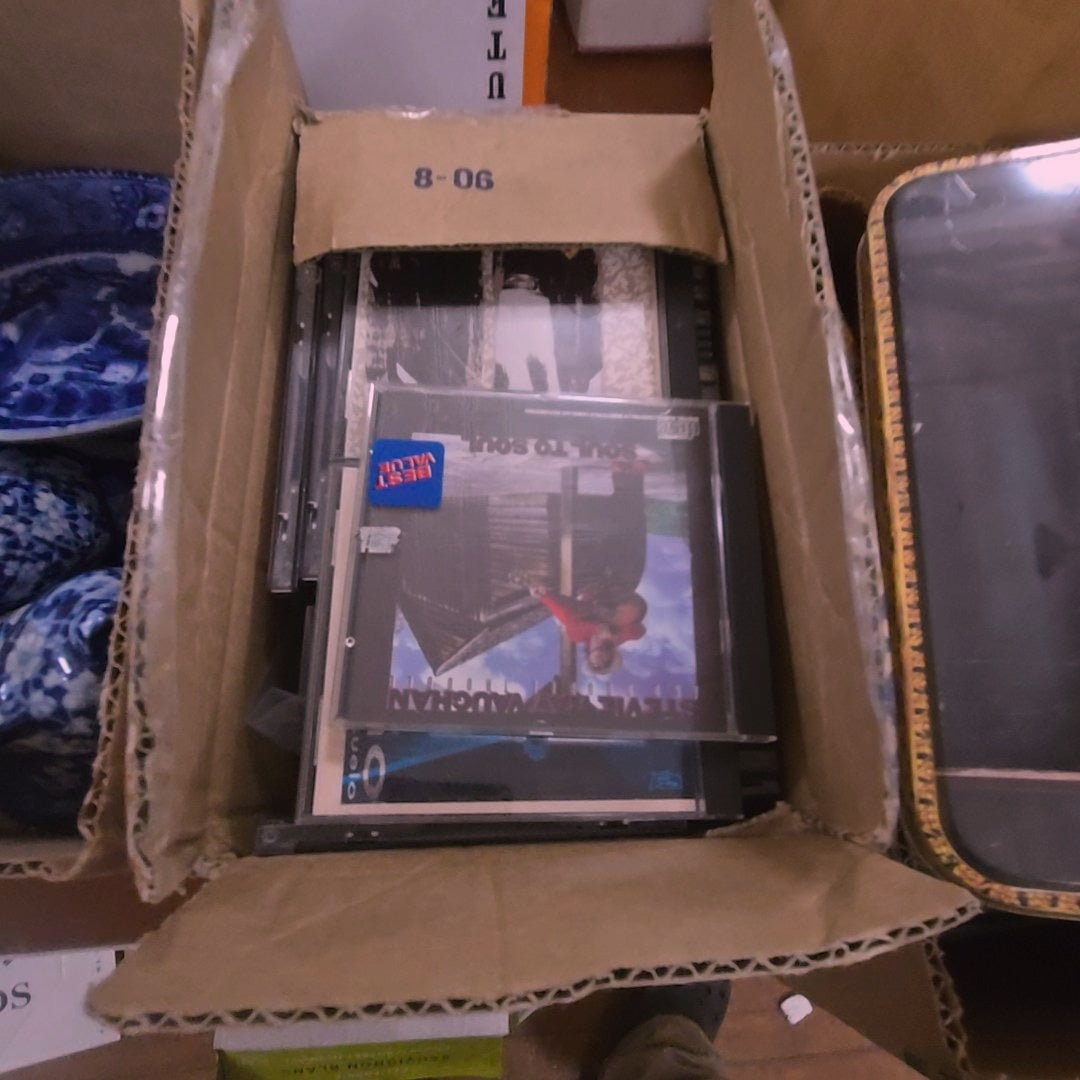 box lot with CDs