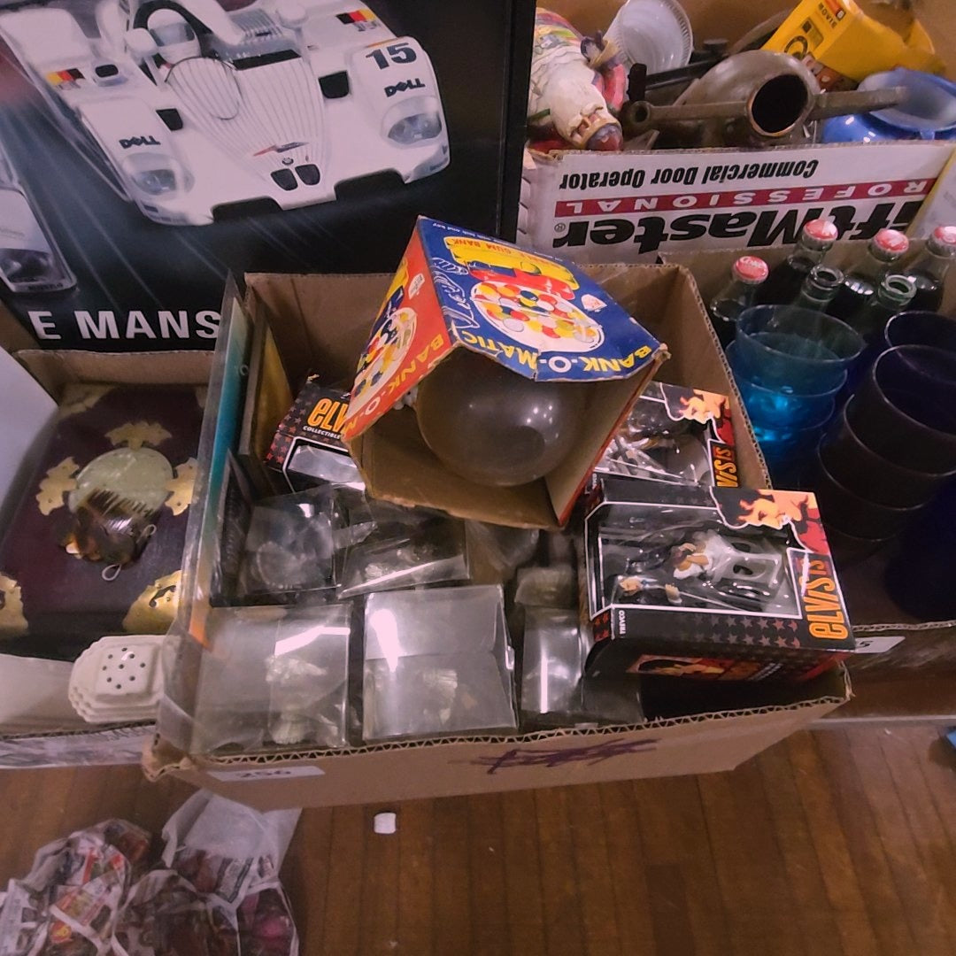 Fox lot of modern toys and collectibles including Elvis and Native American figures