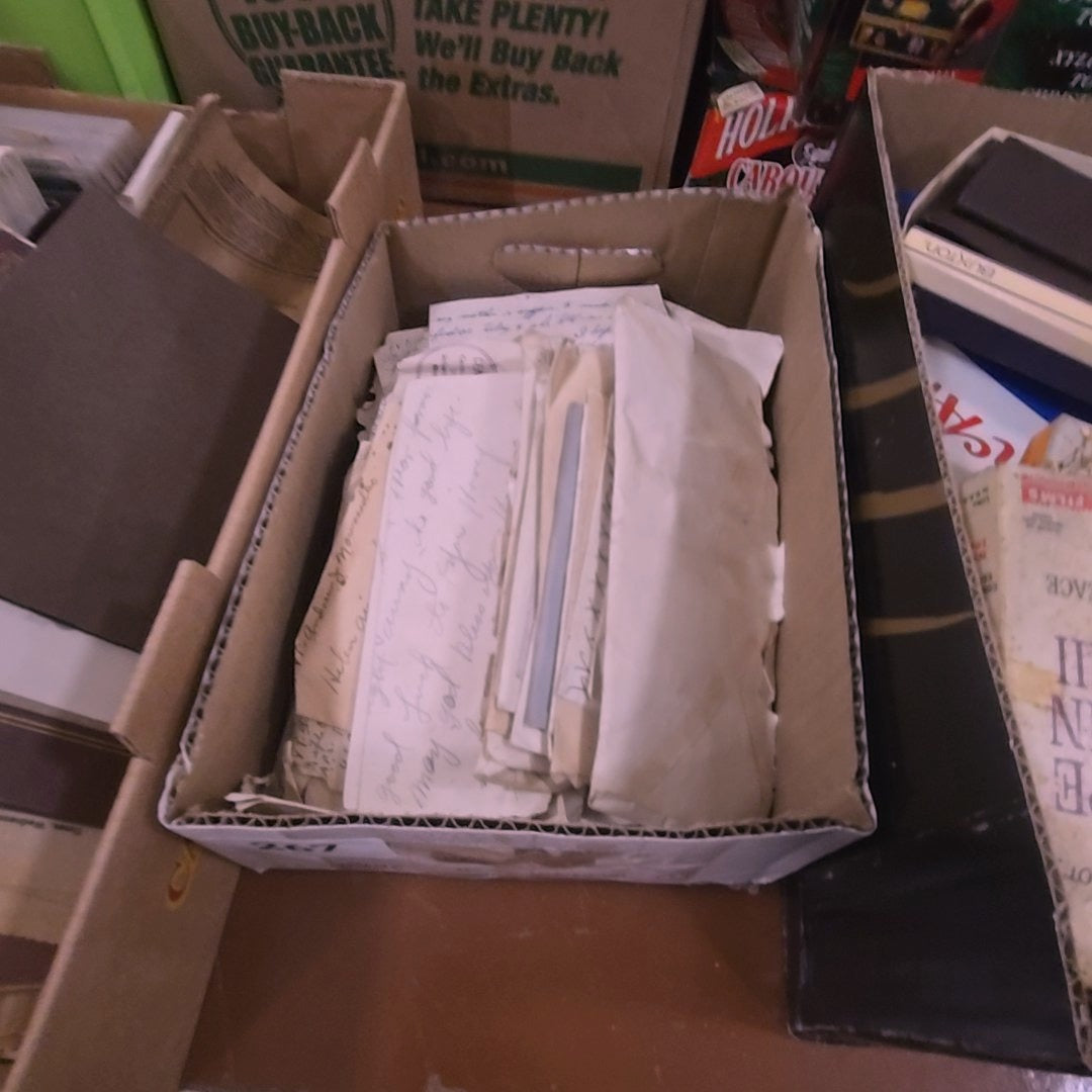 box lot of ephemera