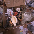 Lot 272 - Box Lot of Smalls and More Including Damaged Cast Iron Truck