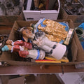 Lot 279 - Box Lot of Vintage Liquor Decanters and Other Items