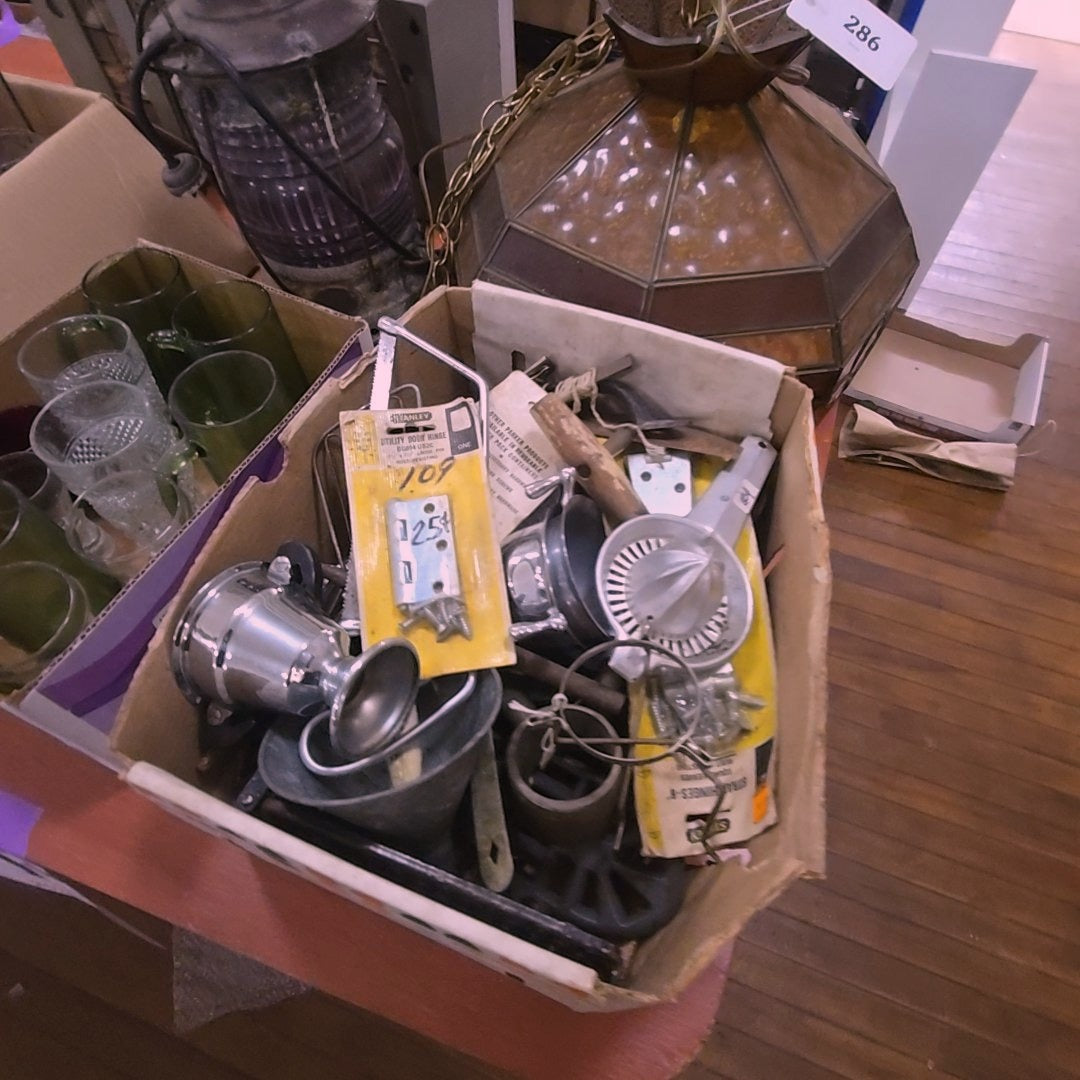 box lot of miscellaneous hardware