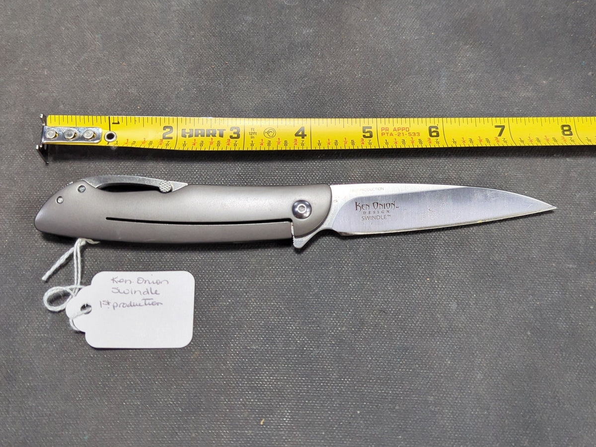 C.R.K.T. Ken Onion Design Swindle Folding Knife, First Production